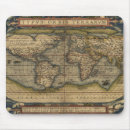 Search for map of the world mousepads Antique