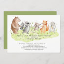 Search for forest friends baby shower invitations Watercolor