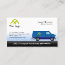 Search for van transportation business cards Moving