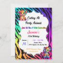 Search for tiger print birthday invitations Trendy