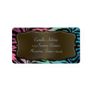 Search for pink zebra labels Elegant