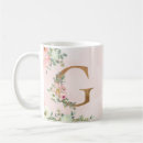 Search for initial g mugs Floral