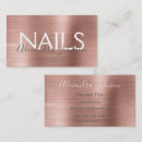 Search for pink and gold nail business cards For her