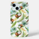 Search for palm tree leaves iphone cases Watercolor