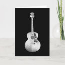 Search for black and white music cards Guitar