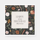 Search for black floral napkins Modern