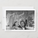 Search for married christmas cards Script typography