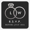 Search for silver square wedding stickers Bride and groom