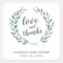 Search for gender reveal favor stickers Thank you