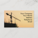 Search for construction site business cards Crane