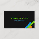 Search for pointed business cards Colourful
