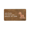 Search for leather return address labels Birthday
