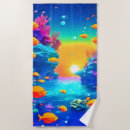 Search for fish beach towels Marine life
