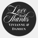 Search for with love wedding stickers Black and white