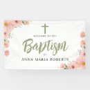 Search for christening banners Watercolor