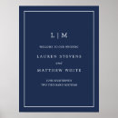 Search for monogram wedding posters Simple