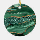 Search for emerald green christmas tree decorations Gold