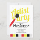 Search for artist palette invitations Colourful