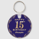 Search for fifteen key rings 15th birthday