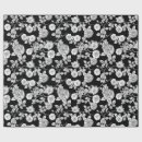 Search for black and white toile wrapping paper Flowers