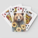 Search for sunflower painting playing cards Watercolor