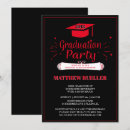Search for red black graduation invitations University