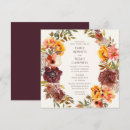 Search for orange and plum invitations Floral
