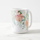 Search for peach mugs Watercolor floral