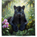 Search for black panther shower curtains Feline