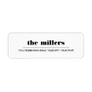Search for graphic return address labels Elegant