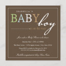 Search for pastel baby boy shower invitations Brown