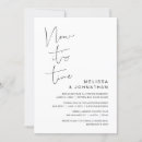 Search for time wedding invitations Black and white