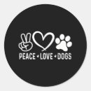 Search for peace love animals stickers Dogs