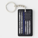 Search for thin blue line flag key rings Cop