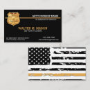 Search for police department business cards Professional