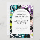Search for purple and lime green invitations Modern