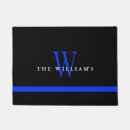 Search for for law office doormats Thin blue line