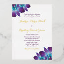 Search for blue orchid wedding invitations Floral