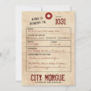 Search for toe tag invitations Vintage