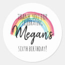 Search for rainbow birthday party stickers Simple