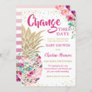 Search for change of plans baby shower invitations Change the date