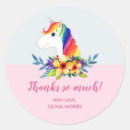 Search for baby girl shower invitation stickers Thank you