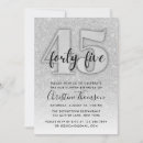 Search for silver 45th birthday invitations Gold
