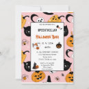 Search for pink halloween invitations Adorable ghosts illustrations