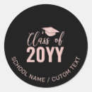 Search for university grad stickers Black