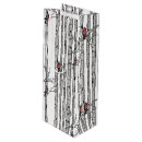 Search for cardinals on birch trees Red