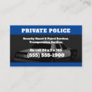 Search for private security business cards Agent