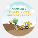 Search for construction invitation stickers Loads of fun