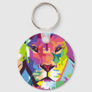 Search for lion head key rings Wild animal