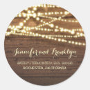 Search for barn wood wedding stickers String lights